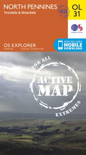 Wandelkaart OL31 - North Pennines- Teesdale & Weardale - OSI