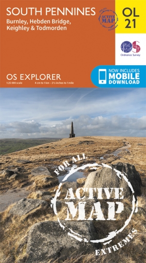 Wandelkaart OL21 - South Pennines - Yorkshire - OSI