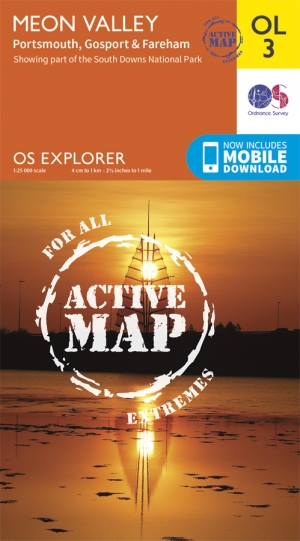 Wandelkaart OL3 Meon Valley- Portsmouth & Gosport - OSI
