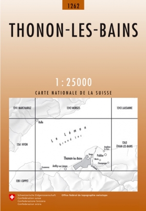 Wandelkaart 1262 Thonon-les-Bains Haut S'avoi - Swisstopo