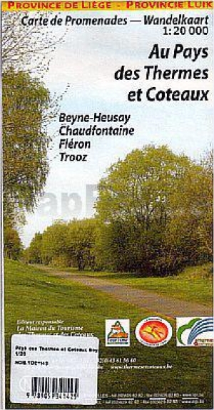 Wandelkaart Pays des Thermes et Coteaux Beyne-Heusay - NGI
