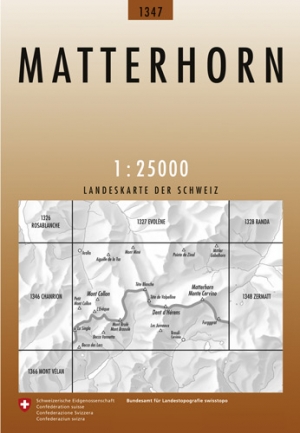 Wandelkaart 1347 Matterhorn Wallis - Swisstopo