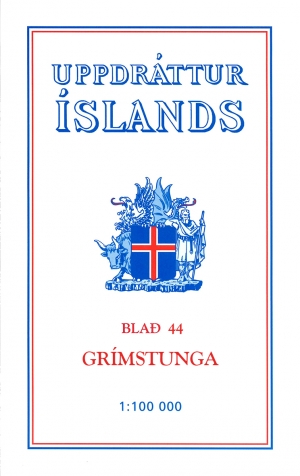 Wandelkaart 44 Grimstunga Iceland - Ferdakort