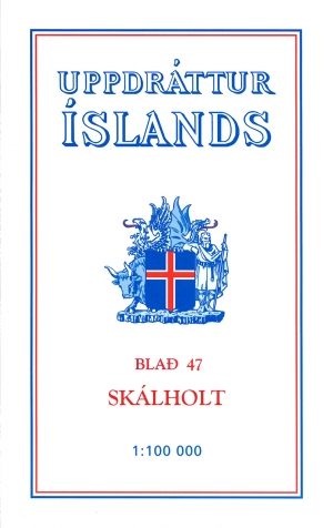 Wandelkaart 47 Skalholt Iceland - Ferdakort