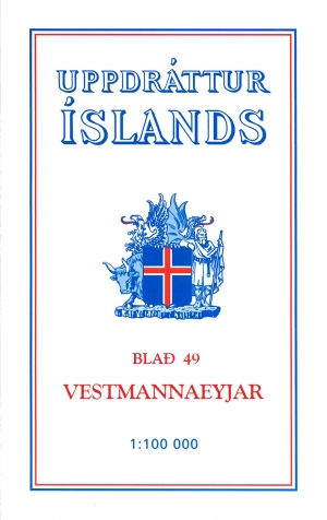 Wandelkaart 49 Vestmannaeyjar Iceland - Ferdakort
