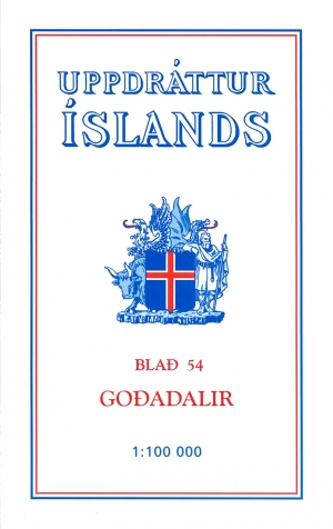 Wandelkaart 54 Godadalir Iceland - Ferdakort 