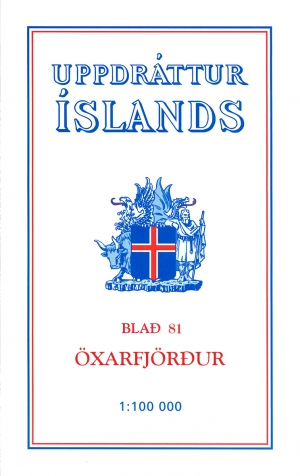 Wandelkaart 81 Oxarfjordur Iceland - Ferdakort
