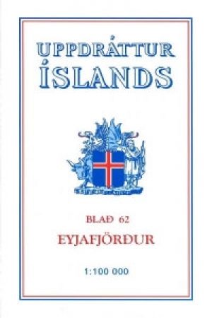 Wandelkaart 62 Eyjafjordur 62 Iceland - Ferdakort