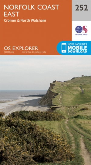 Wandelkaart 252 Norfolk Coast East- Norfolk - OSI