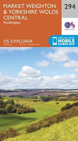 Wandelkaart 294 Market Weighton & central Yorkshire Wolds - OSI