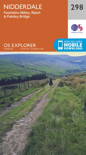 Wandelkaart 298 Nidderdale AONB- Yorkshire - OSI