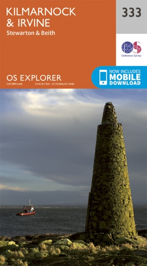 Wandelkaart 333 Kilmarnock & Irvine- East Ayrshire - OSI