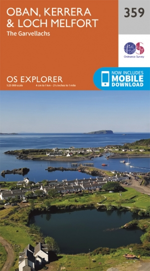 Wandelkaart 359 Oban- Kerrera & Loch Melfort - OSI