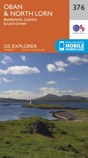 Wandelkaart 376 Oban & North Lorn- Argyl & Bute - OSI