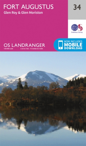 Wandelkaart 34 Fort Augustus- Loch Ness Highland's - OSI