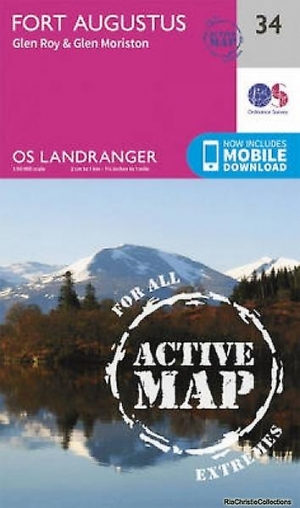 Wandelkaart 34 Fort Augustus- Loch Ness Highland's - OSI
