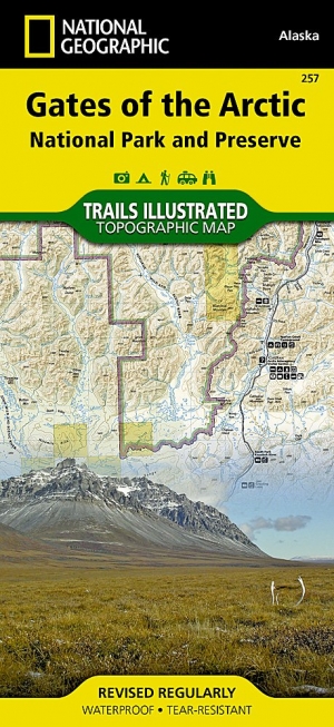 Wandelkaart 257 Gates of the Arctic NP- Alaska - Nat Geo