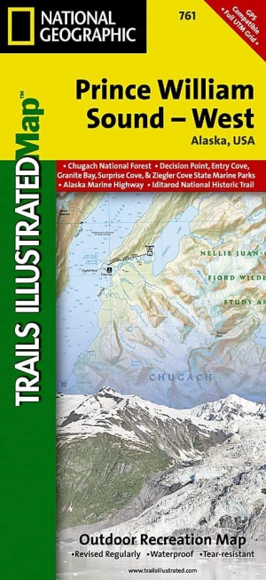 Wandelkaart 761 Prince William Sound West - Alaska - Nat Geo