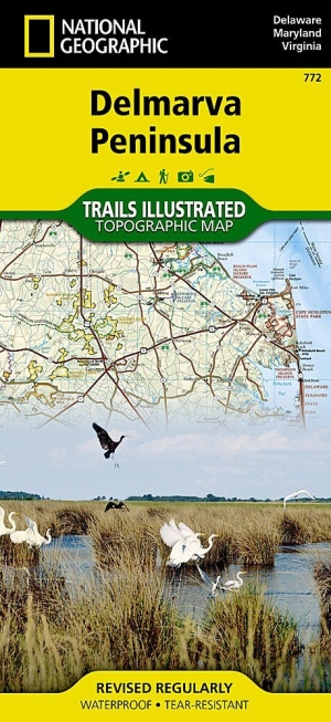 Wandelkaart 772 Delmarva Peninsula - Delaware - Natgeo