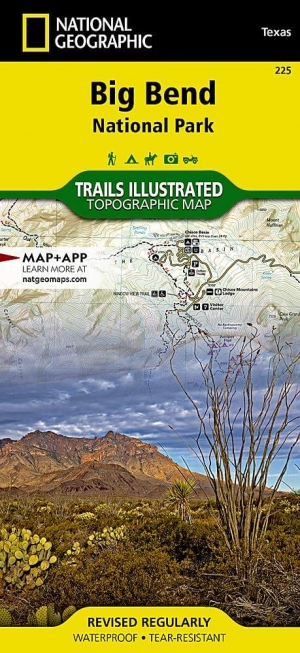 Wandelkaart 225 Big Bend NP - Texas USA - Natgeo