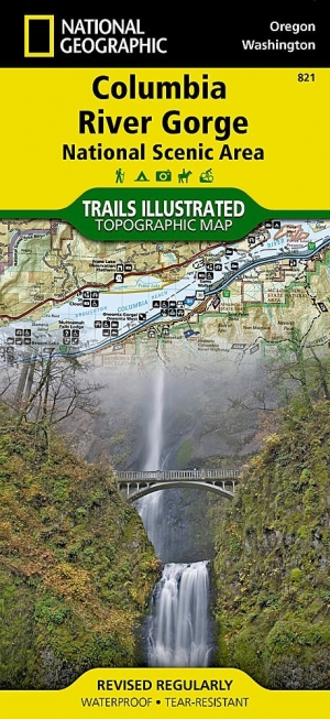 Wandelkaart 821 Columbia River Gorge - Nat Geo