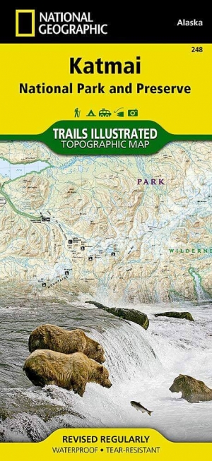 Wandelkaart 248 Katmai NP- Alaska - Nat Geo
