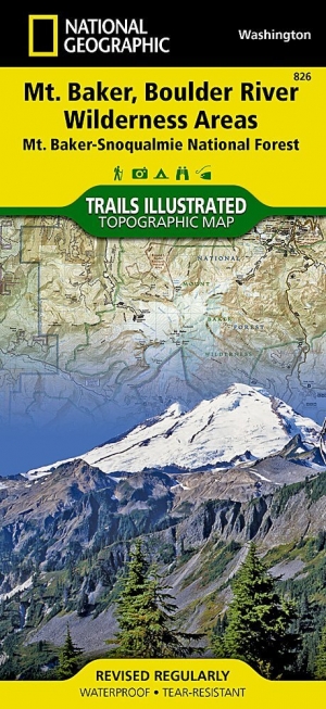 Wandelkaart 826 Mount Baker & Boulder River Wilderness