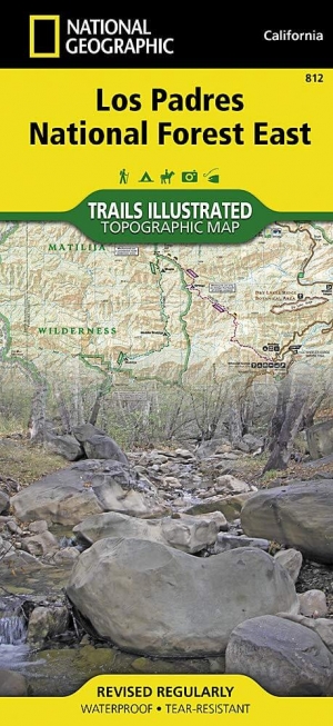 Wandelkaart 812 Los Padres Nat. Forest East - Natgeo