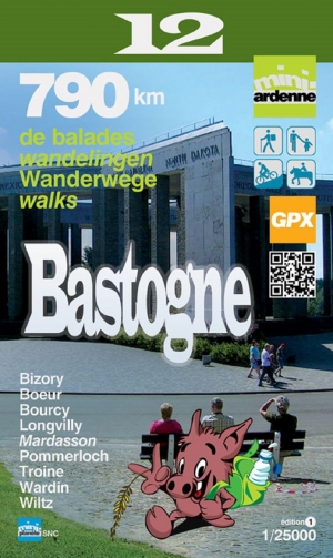 Wandelkaart 12 Bastogne- Prov. Luxemburg - Mini-Ardenne