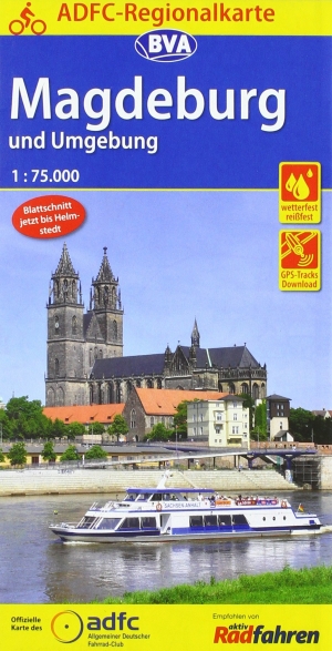 Fietskaart ADFC Regionalkarte Magdeburg & omgeving - ADFC