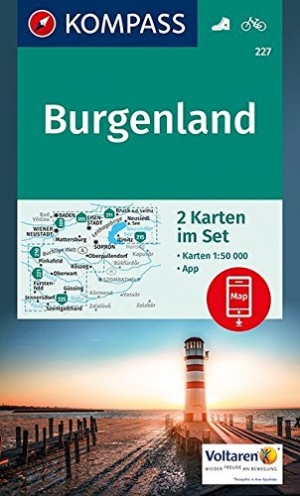 Wandelkaart 227 Burgenland Oostenrijk - Kompass