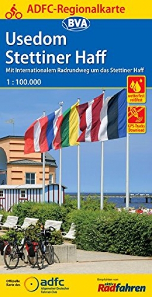 Fietskaart ADFC Regionalkarte Usedom & Stettiner Haff - ADFC