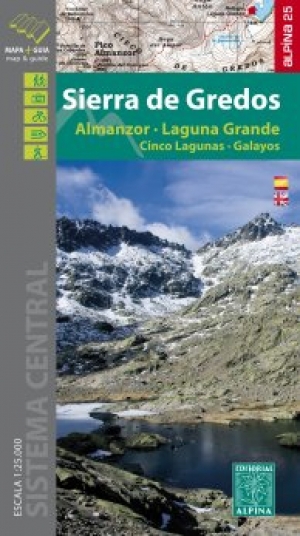 Wandelkaart Sierra de Gredos regionaal park - Ed. Alpina