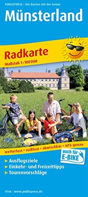 Fietskaart 146 Münsterland Duitsland - Publipress