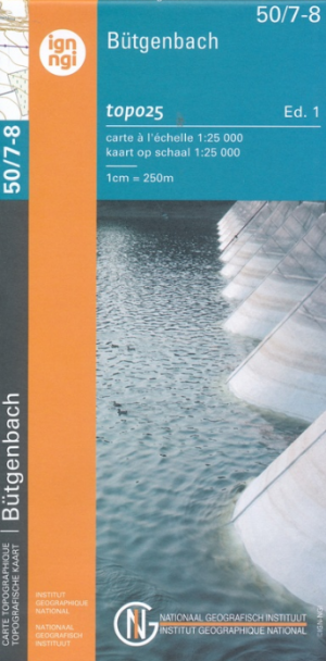 TOPO Wandelkaart 50/7-8  Bütgenbach België - NGI