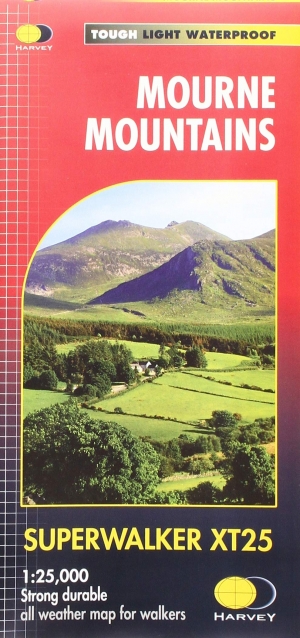 Wandelkaart XT25 Mourne Mountains N. Ireland - Harvey maps