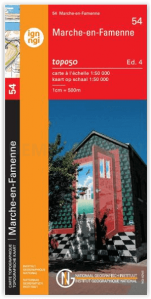 TOPO Wandelkaart 54 Marche-en-Famenne - NGI