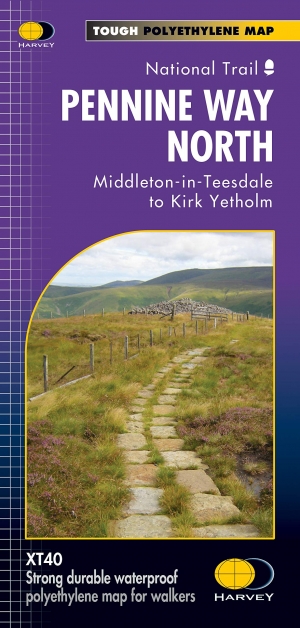 Wandelkaart XT40 Pennine Way Noord - Harvey Maps