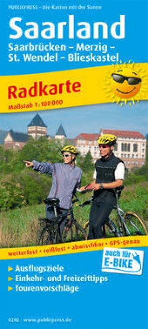 Fietskaart 202 Saarland Duitsland - Publipress