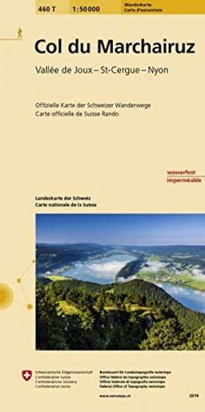 Wandelkaart 460t Col du Marchairuz - Vaud - Swisstopo