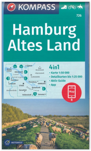 Wandelkaart 726 Hamburg - Altes Land - Kompass