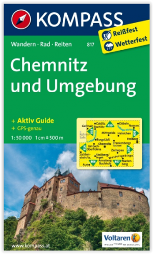 Wandelkaart 817 Chemnitz & omgebung - Kompass