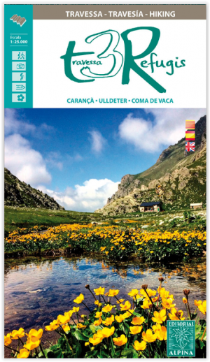Wandelkaart Travessa dels Tres Refugis - Ed. Alpina