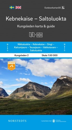 Wandelkaart D2 Kebnekaise tot Saltoluokta - Zweden