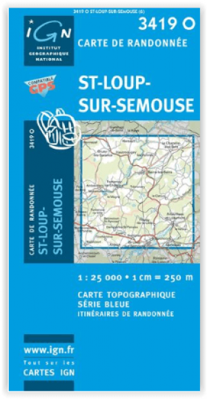 Wandelkaart 2228 SB Aigurande & Châtelus-Malvaleix - IGN
