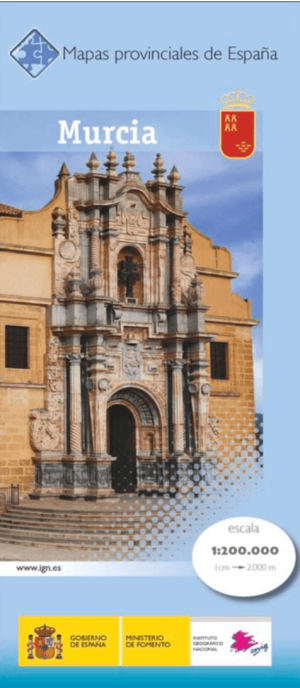 Landkaart Wegenkaart 32 Mapa Provinciales Murcia - CNIG