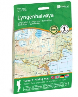 Wandelkaart 3026 Lyngenhalvoya- Noorwegen - Nordeca AS