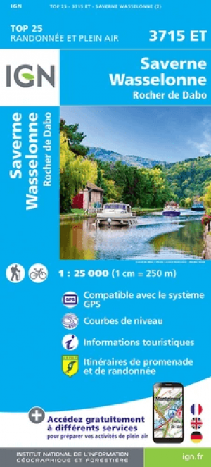 Wandelkaart 3715 ET Saverne- Wasselonne & Rocher de Dabo