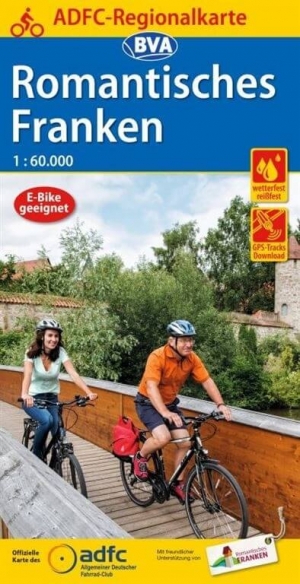 Fietskaart Romantisches Franken - BVA-Bikemedia