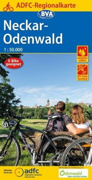 Fietskaart Neckar-Odenwald - BVA-Bikemedia